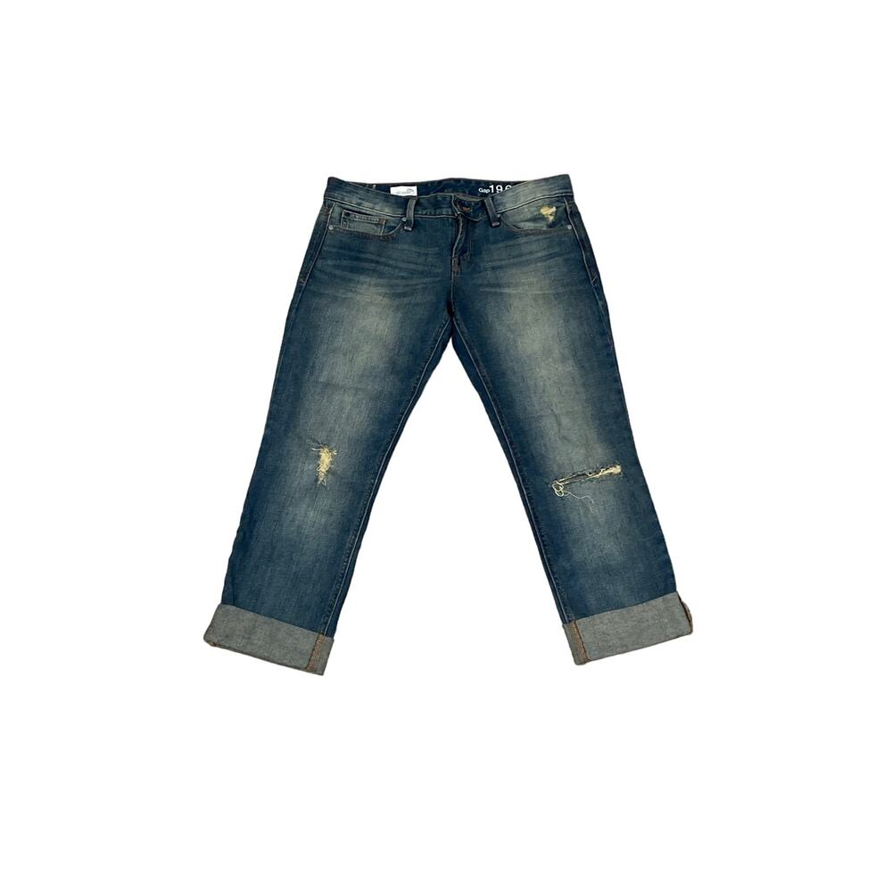 Gap Jeans, Disstressed, Real Straight, Size 28p, KB121‎